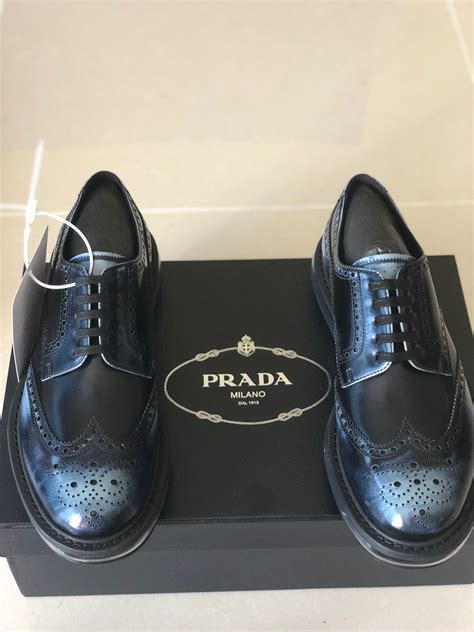 prada levitate brogues|Brushed Leather Derby Brogue Shoes .